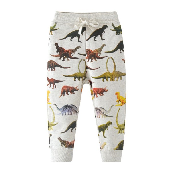 Chłopięce spodnie dresowe z dinozaurami 4