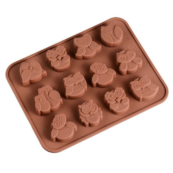 Chocolate Mould Owl Pattern 1