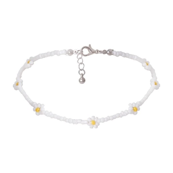 Choker cu mărgele pentru femei, cu flori 28