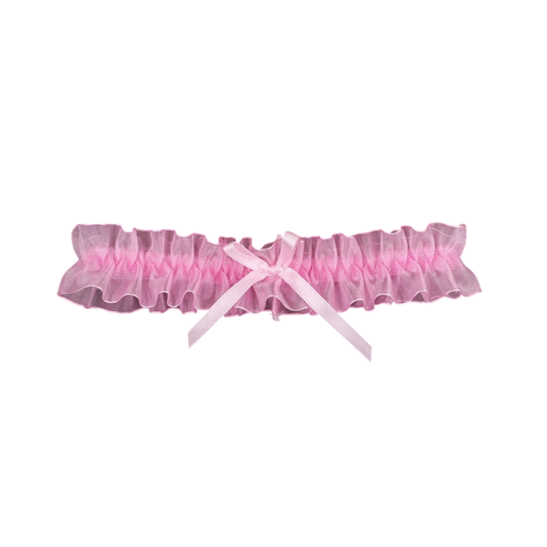 Choker pour femmes avec nœud, collier en dentelle extensible, conception élastique, accessoire de mode délicat pour un usage quotidien et des occasions spéciales rose