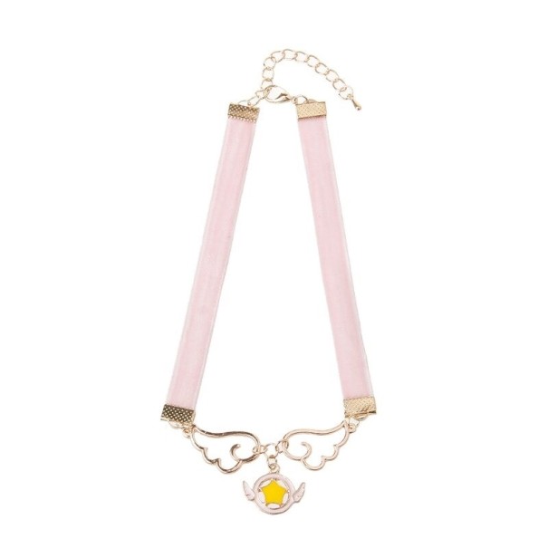 Choker pour femmes avec pendentif en forme d'aile 1