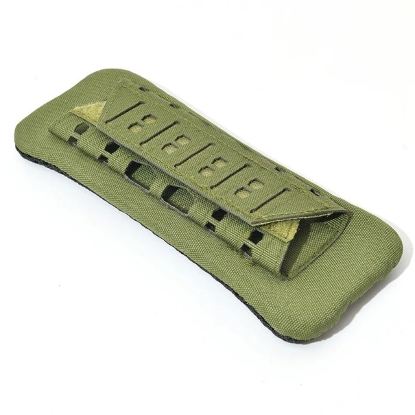 Chránič ramien 22x8,5 cm Neutrálne farby Priedušný nastaviteľný popruh Ergonomický ramenný polster na batoh Taška Tašku Pohodlné nosenie armádny zelená