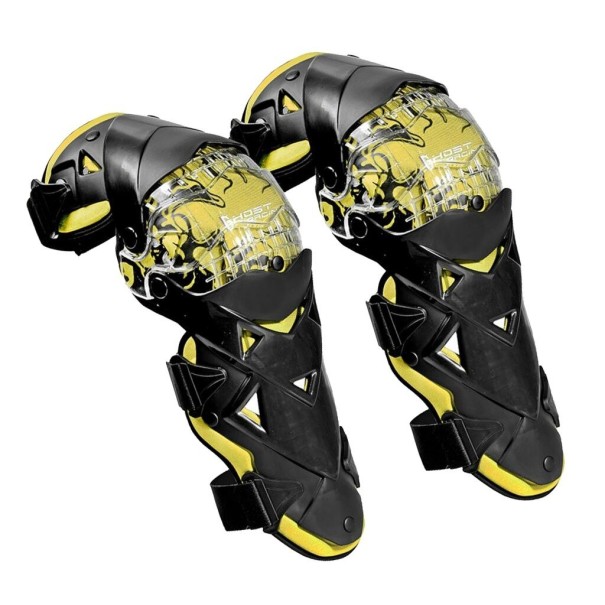 Chrániče kolen na motocykl 2 ks žlutá