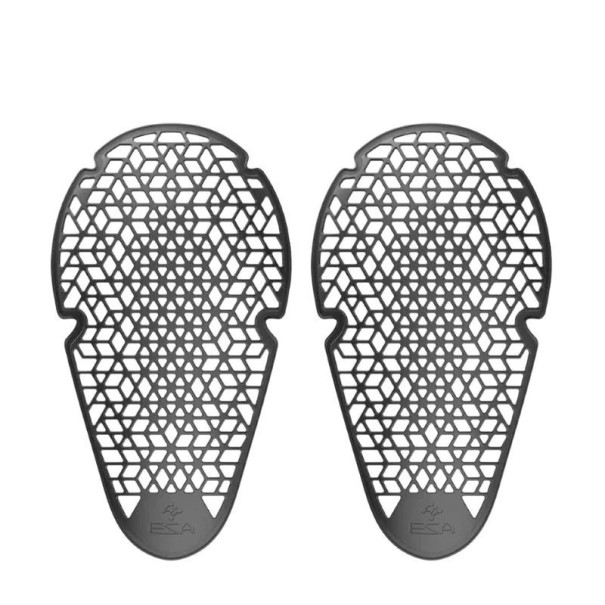 Chrániče loktů do moto bundy ergonomický tvar lehká ochrana proti nárazu cca 23,5 × 15 cm mřížkový design černé pro jezdce 1