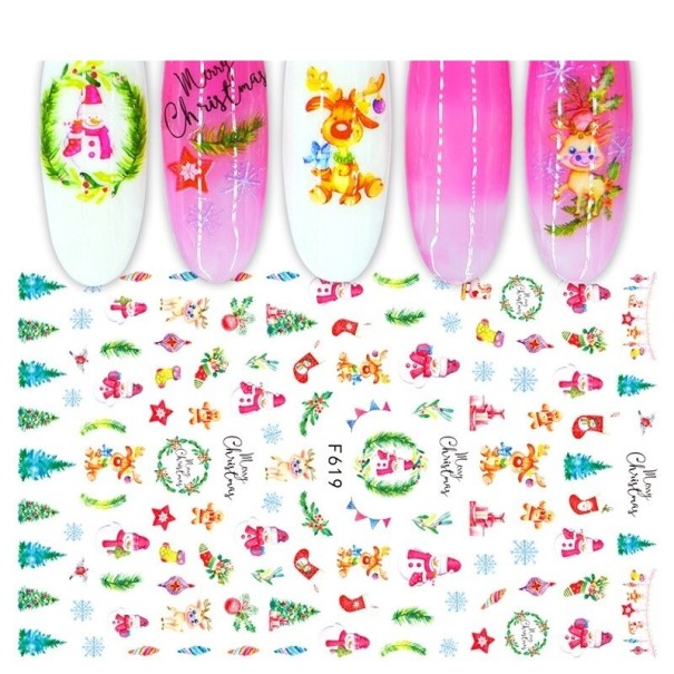 Christmas 3D Nail Stickers N977 2