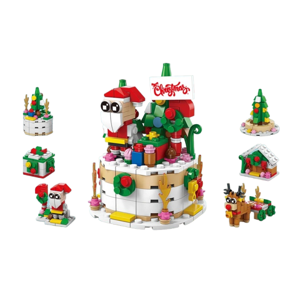 Christmas Building Set 6-in-1 with Coloured Light 288 pcs 10.4 x 8 x 8.4 cm 1