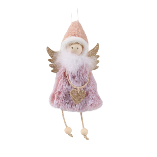 Christmas Decoration Angel for Hanging pink