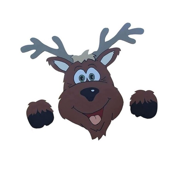 Christmas Fence Decoration Reindeer 1