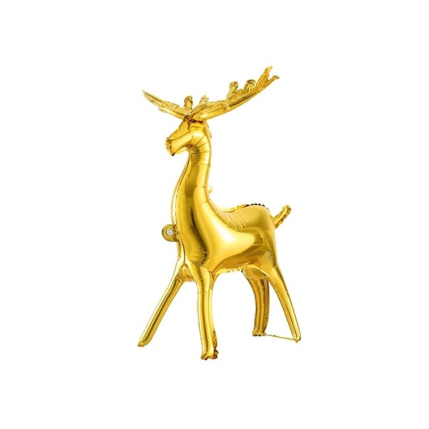 Christmas Reindeer Foil Balloon 84 × 51 cm Gold Decorative Balloon in the Shape of a Reindeer for Christmas Celebrations and Festive Decorations 1