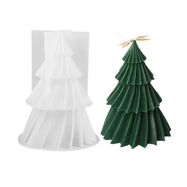 Christmas Silicone Candle Mould - Tree 9.2 x 7 cm 1