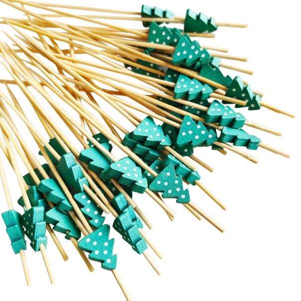 Christmas Skewers with Tree 100 pcs 1