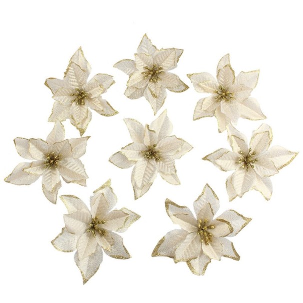 Christmas Star for Tree 10 pcs gold