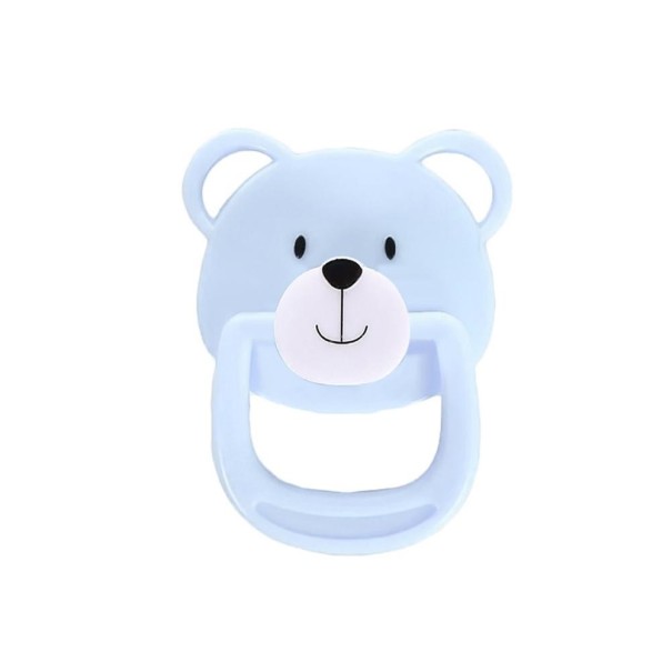 Chupeta para boneca urso azul claro