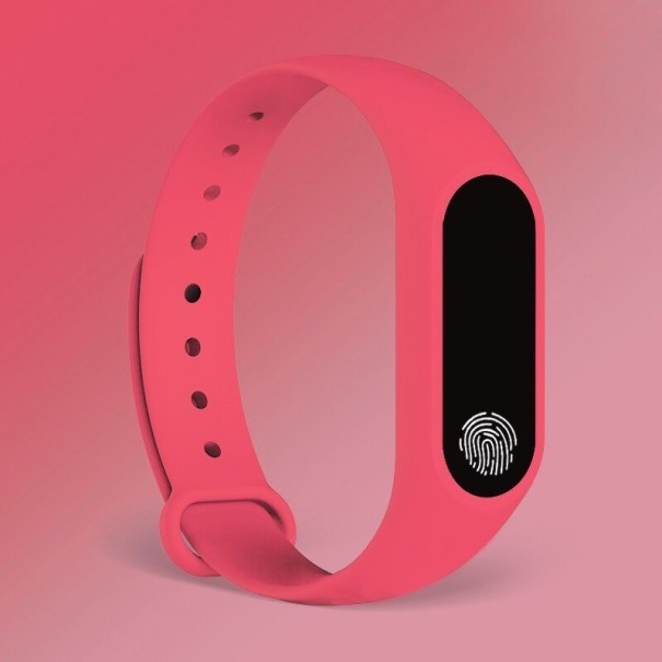 Chytré fitness hodinky K1425 tmavo ružová