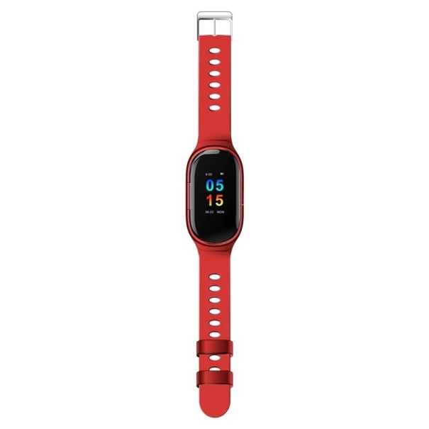 Chytré fitness hodinky s vestavěnými sluchátky A2561 červená