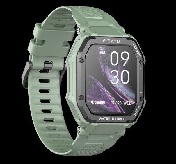 Chytré športové hodinky K1380 svetlo zelená