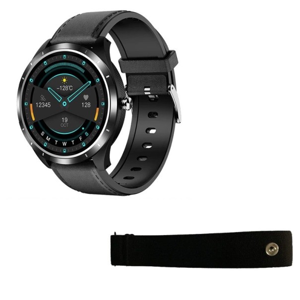 Chytré športové hodinky s hrudným pásom K1464 čierna 1