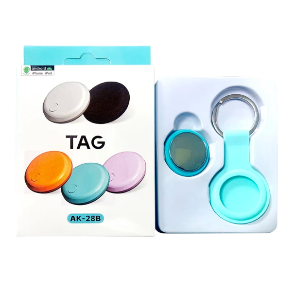 Chytrý Airtag Bluetooth GPS tracker Mini lokátor Vyhledávač klíčů a domácích mazlíčků 30 x 30 x 9 mm Kompatibilní se systémy Android i iOS modrá
