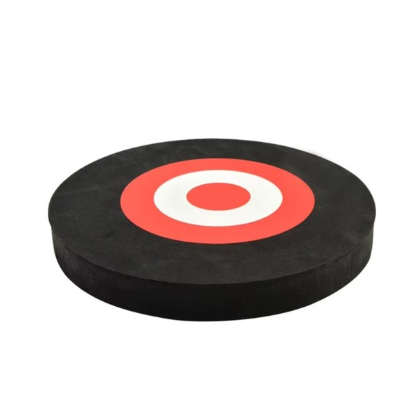 Cible de tir à l'arc professionnelle en mousse EVA 24 x 24 x 2,7 cm Cible en mousse mobile pour le tir à l'arc en extérieur entraînement à la visée couleurs vives noir