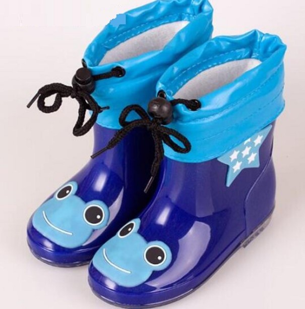Ciepłe buty dziecięce ze zwierzętami ciemnoniebieski 28