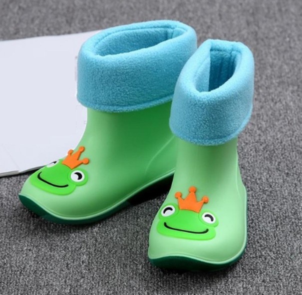 Ciepłe buty dziecięce zielony 32