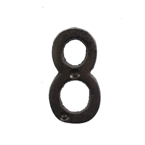 Cifră decorativă de fier 8