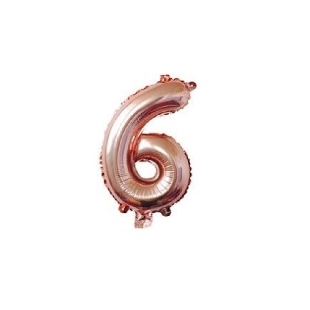 Cifre balon folie bronz L 6