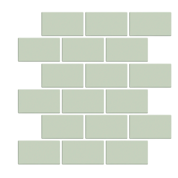 Cihlová vinylová tapeta 3D efekt 30,5x30,5 cm vodotěsná PET materiál s PU lepidlem pro dekoraci stěn, 10 ks pro moderní interiéry zelená