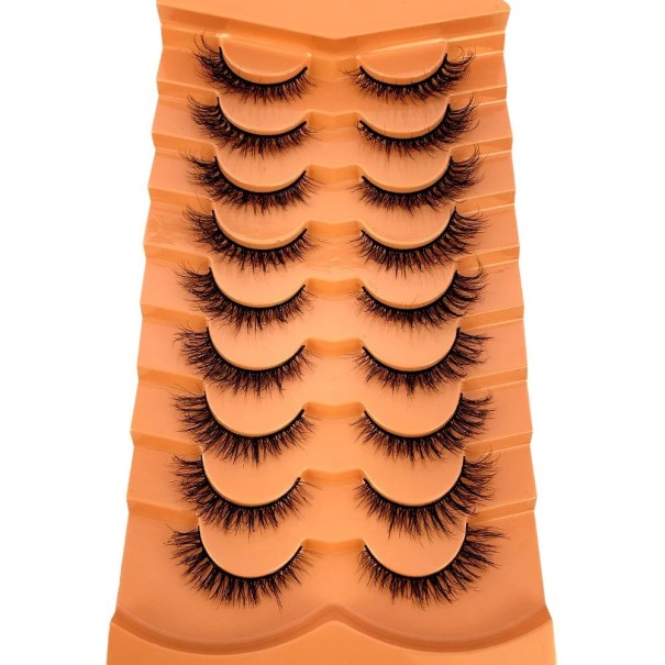 Cils Artificiels 3D Noirs Volumineux Cils Naturels Épais Autocollants Cils Falsifiés 9 Paires 1