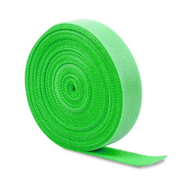 Cinghia di fissaggio in velcro 5 m verde