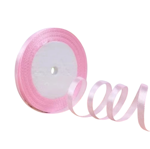 Cinta 6 mm 22 m Cinta decorativa Cinta de raso para envolver regalos Creación creativa Cinta decorativa para decoración de bodas Hecho a mano rosa