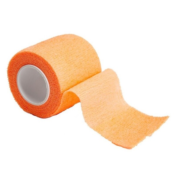 Cinta adhesiva 10 cm x 4,5 m naranja claro