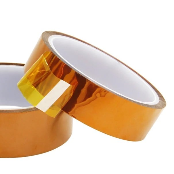 Cinta adhesiva de poliimida de alta temperatura 25 mm x 30 m Cinta aislante duradera contra altas temperaturas Ingeniería eléctrica Impresión 3D Uso 1
