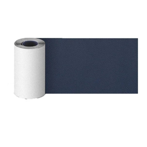 Cinta autoadhesiva para reparar cuero 7,6x152 cm Cinta adhesiva fuerte para reparar sofás, asientos de coche, bolsos y asientos de cuero Parche impermeable azul oscuro