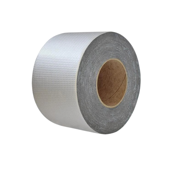 Cinta de butilo de aluminio de 5 mx 100 mm, autoadhesiva, aislante y resistente al agua, para reparación de techos, tuberías y sistemas 1