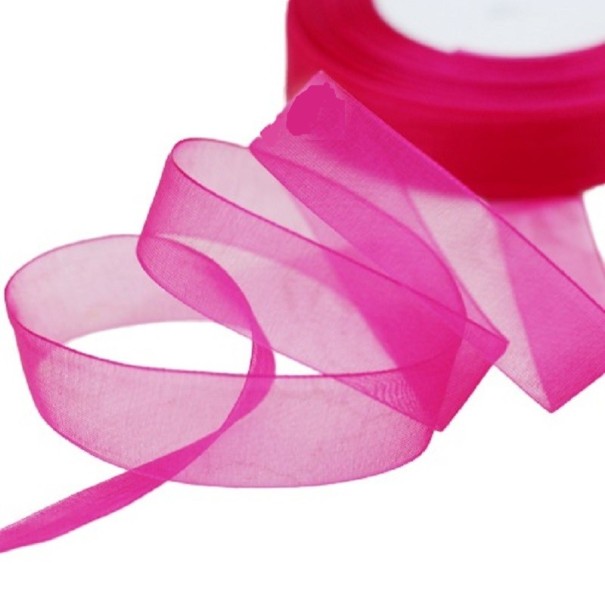 Cinta de gasa 20 mm/46 m rosa oscuro
