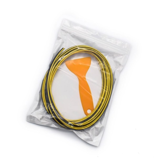 Cinta decorativa para interior de coche 5 m dorado