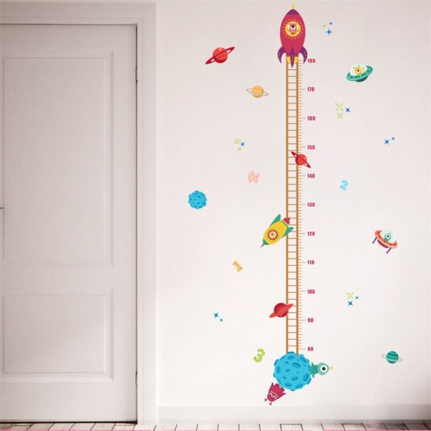 Cinta métrica infantil autoadhesiva para la pared 2