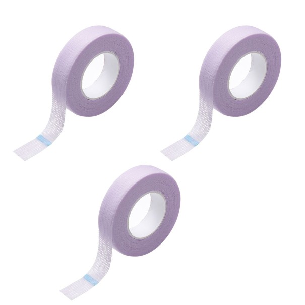 Cinta para aplicación de pestañas permanentes 3 uds. morado