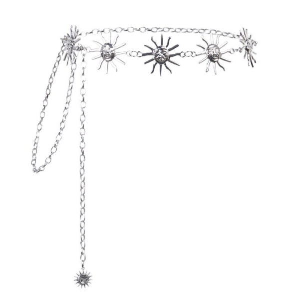 Cinto de corrente para senhora prateado 1