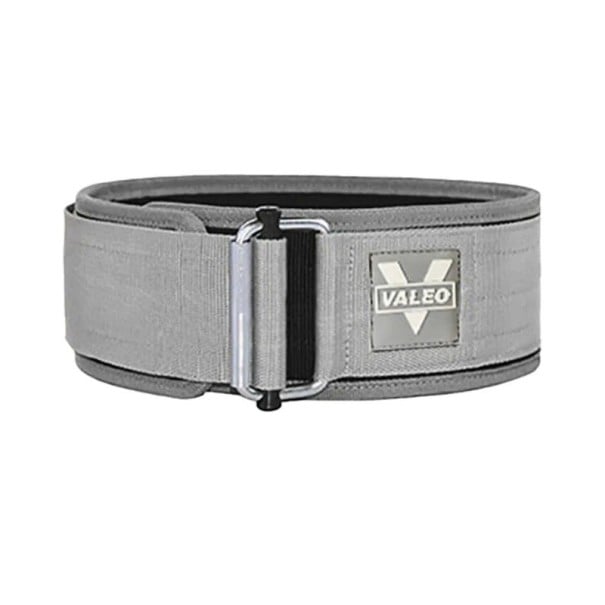 Cinto de Fitness tamanho XL, placa de 100 cm para circunferência da cintura 100–110 cm, cinto de levantamento de peso em poliéster com fivela cinzento
