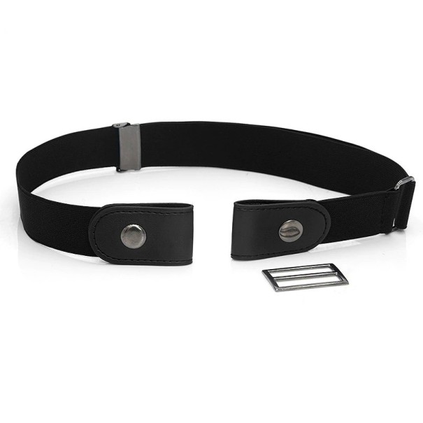 Cinto elástico feminino sem fivela preto