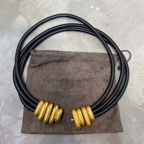 Cinto Feminino L223 preto 70 cm