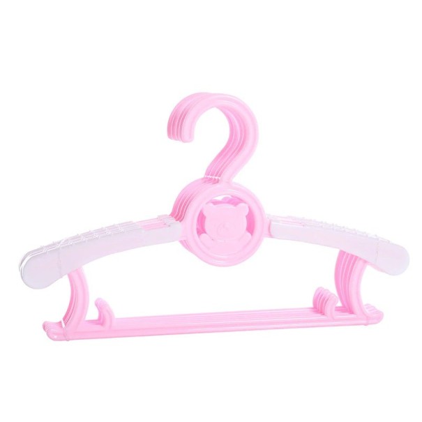Cintres pour enfants réglables 10 pcs rose clair