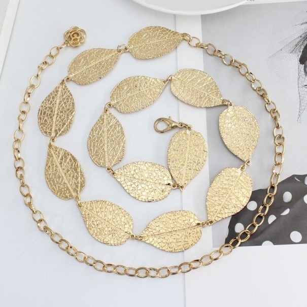 Cintura a catena da donna L167 oro 2