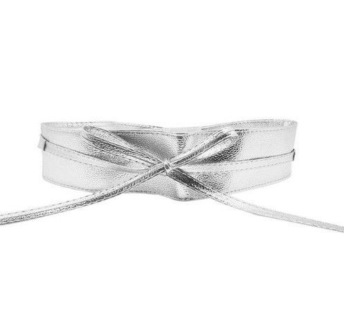 Cintura ampia alla moda con nodo J2975 argento