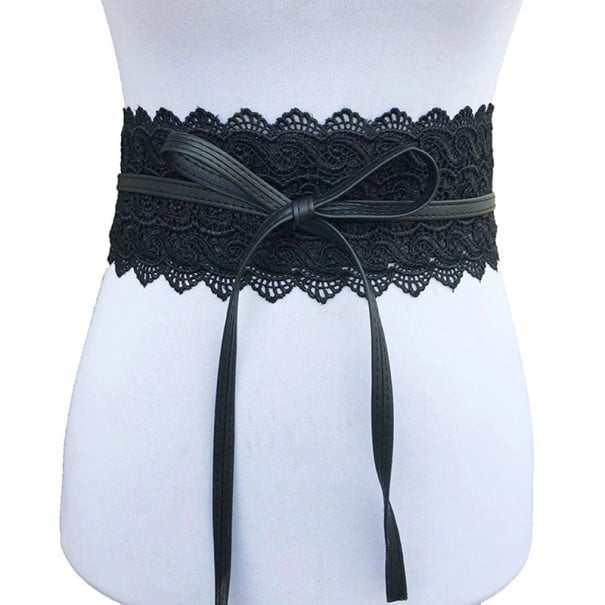 Cintura da donna con pizzo nero