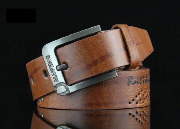 Cintura da Uomo L338 marrone chiaro