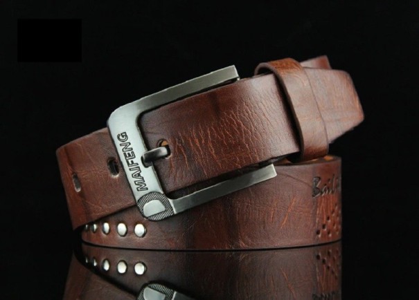 Cintura da Uomo L338 marrone scuro