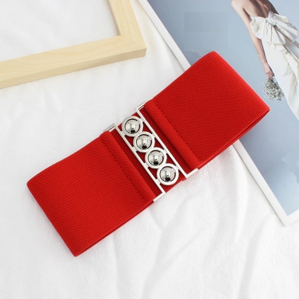 Cintura elastica da donna L78 rosso